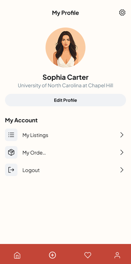 NCSU Profile Screen